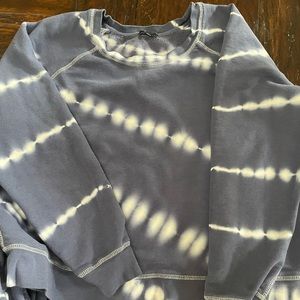 RAILS sweatshirt- blue/white tye dye